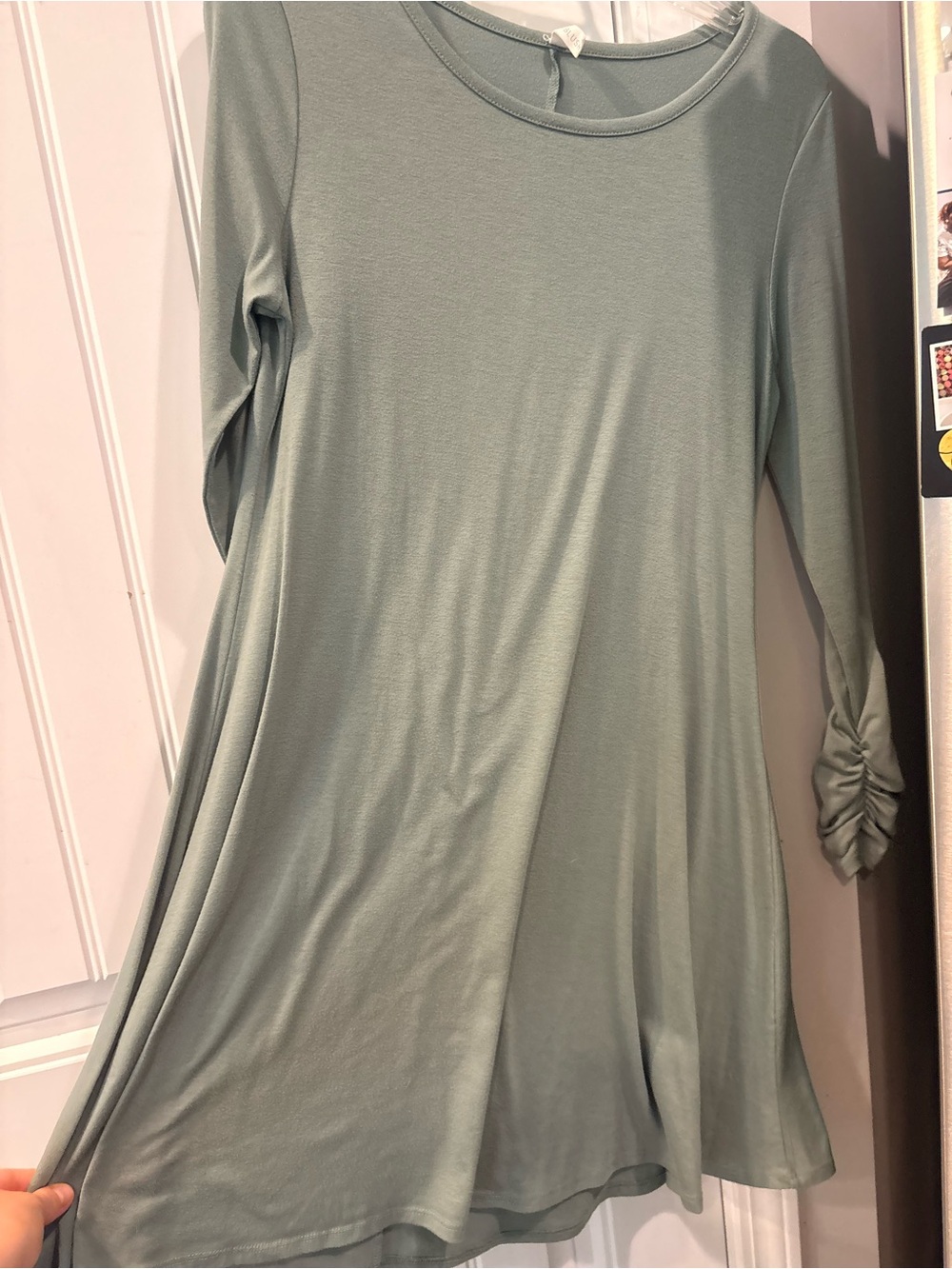 Pinkblush Sage Green Long-Sleeve Dress